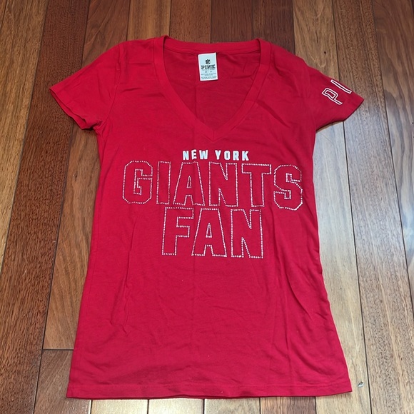 VS Pink NY Giants Rhinestone Tee ✨ - Picture 1 of 7